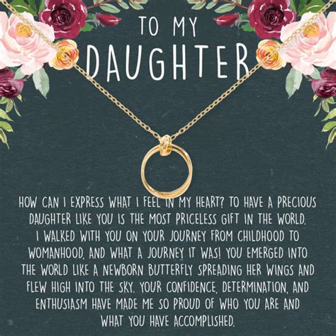 "To My Daughter" Gold Plate Ring Necklace | itsThoughtful – itsThoughtful