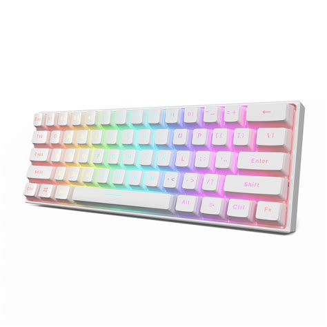 60% Wired Mechanical Keyboard, Hot Swappable RGB Gaming Keyboard with PBT Doubleshot Pudding ...
