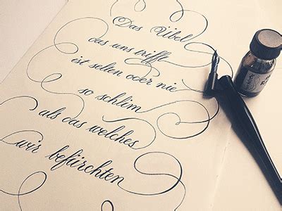 Calligraphy Practice (German) by Stef on Dribbble