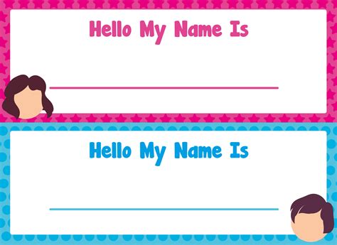 Free Editable Printable Name Tags