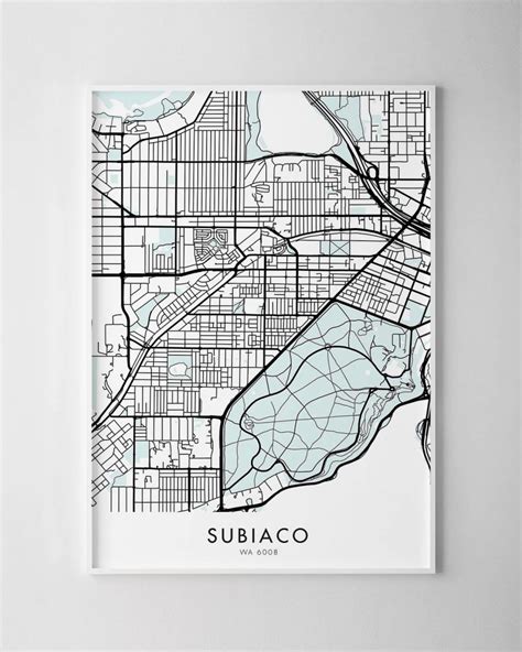 Perth – Subiaco Map Print | Chelsea Chelsea