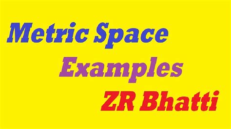 Metric space proof-Metric space examples solutions-hindi-urdu - YouTube