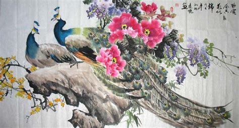 The King of Birds Peacock in Chinese Paintings | Chinese Painting Blog