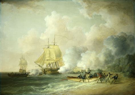 The Capture of Fort Louis, Martinique, 20 March 1794 - National Maritime Museum | Marine artist ...