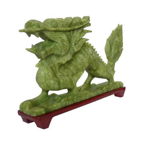 Large Chinese Jade Dragon Statue - Etsy