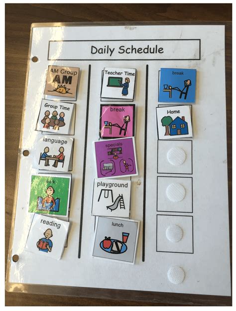 Autism Visual Schedule Printables