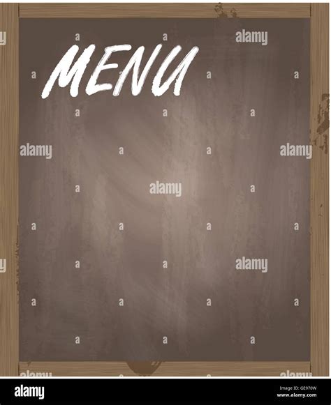 Menu blackboard vector background for poster Stock Vector Image & Art ...