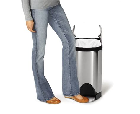 20L stainless steel butterfly step trash can | Stainless steel, Simplehuman, Steel