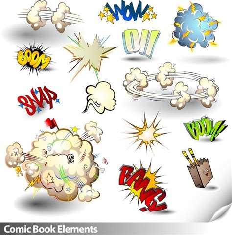 Comic Elements Of Vector Used To Free Vector Download | FreeImages