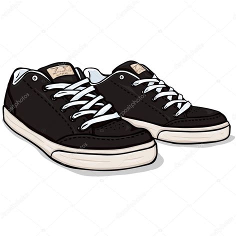 Zapatos para patinadores de dibujos animados Stock Vector by ©nikiteev ...