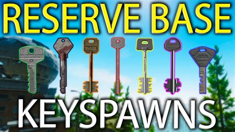 ALL Known Reserve Keyspawns - Key Spawn Guide - Escape From Tarkov - YouTube