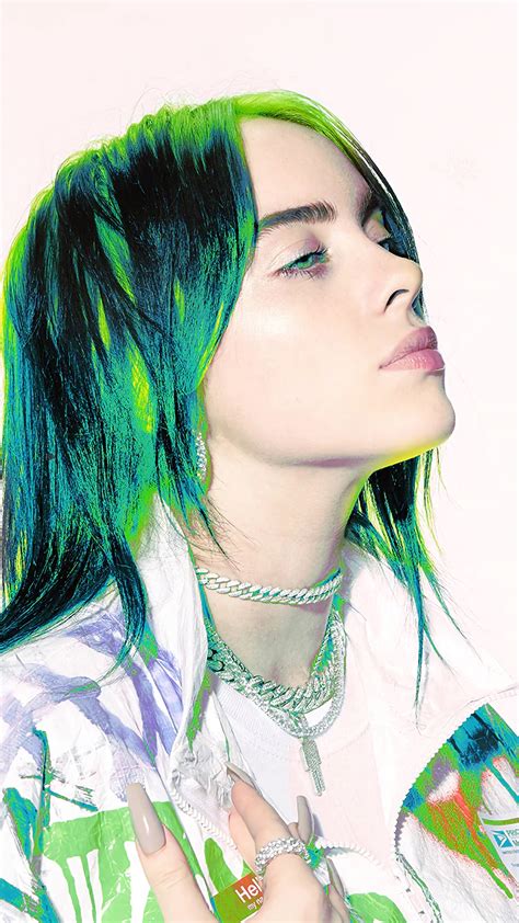 Billie Eilish, Green Hair, 4k HD Phone Wallpaper | Rare Gallery