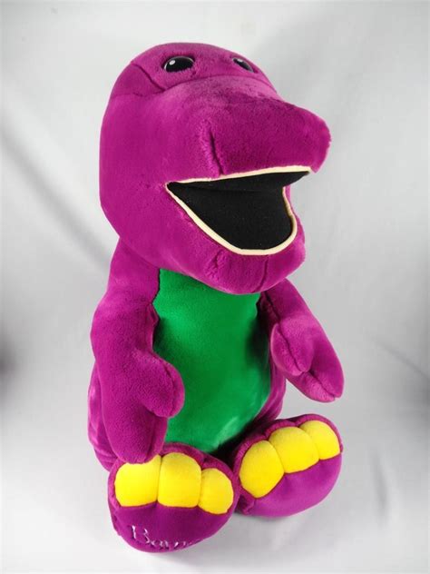 HUGE Jumbo Barney The Purple Dinosaur Plush Doll 36" Tall 3 FEET TALL X ...