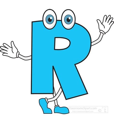 Cartoon Style Letters Upper and Lower Case-upper case letter R cartoon ...