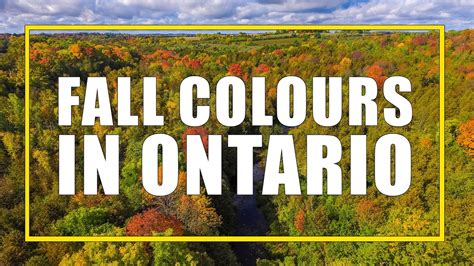 Dramatic Fall Colors In Ontario, Canada - YouTube