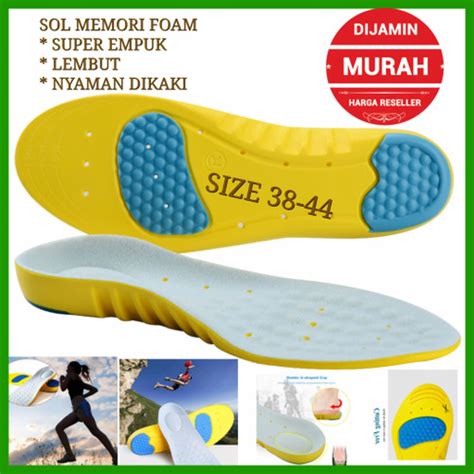 Promo INSOLE SEPATU PREMIUM MEMORI FOAM LEMBUT ALAS SEPATU EMPUK SOL ...