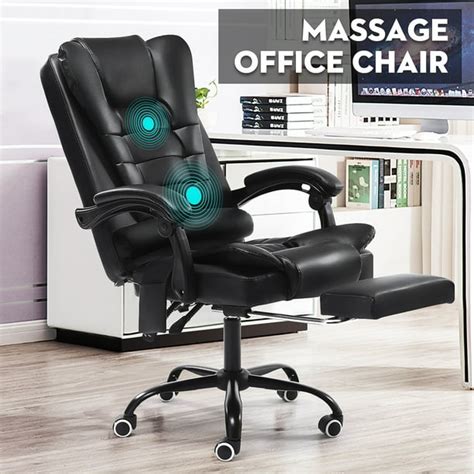 Massage Executive Office Chair,Swivel Gaming Chair,Racing Computer Game Chair,Ergonomic PU ...