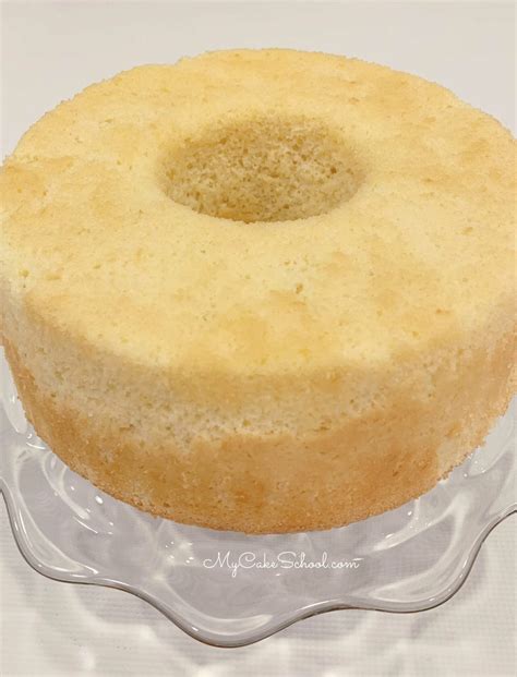 Lemon Chiffon Cake - My Cake School