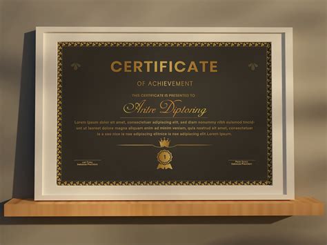 Gold color certificate design by KAWSAR AHMED on Dribbble