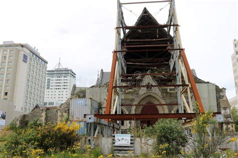 Earthquake Damage, Christchurch Cathedral NZ Editorial Stock Photo ...