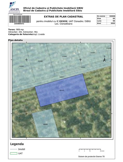 Extras de Plan Cadastral ONLINE - OCPI Timis - Extrasonline.ro