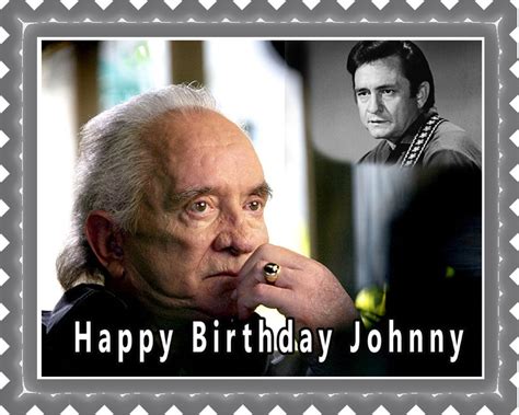 Johnny Cash 1 Edible Birthday Cake Topper