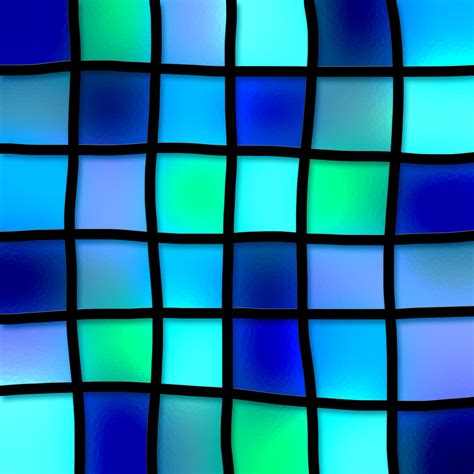 Free Stock Photo 9717 stained glass aqua tiles | freeimageslive