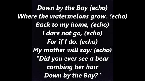 DOWN By The BAY Lyrics song My mother will say Words boy girl scout campfire Sing along - YouTube