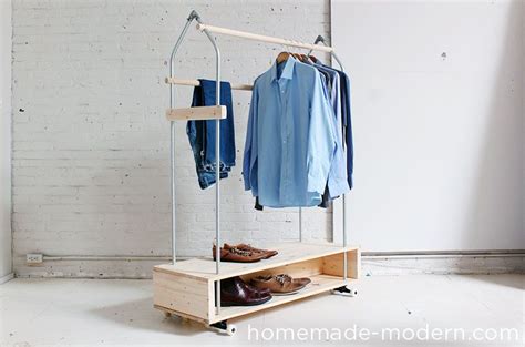 20 Astoundingly Simple Diy Clothes Rack Tutorials | Repurposed ...