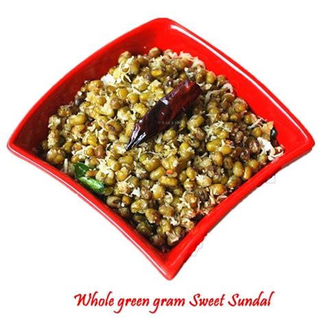 Green gram sweet sundal recipe | Sundal recipes - Raks Kitchen