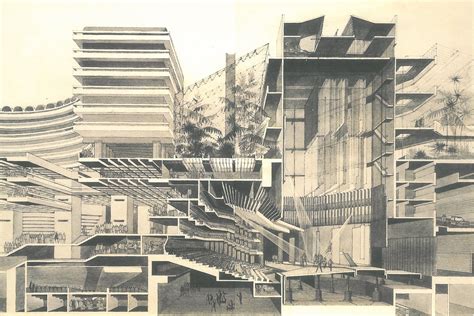 Barbican cross-section poster - Barbican @ Culture Label | Architecture ...