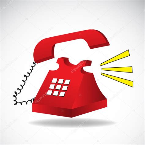 Ringing phone vector — Stock Vector © UnsCREW #12003495