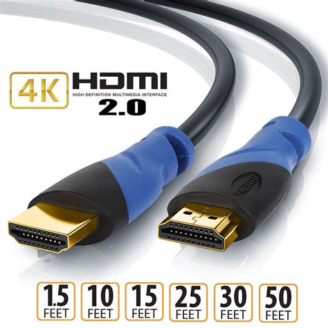 HDMI Cable 3M (4K 60Hz HDR UHD 4:4:4) - HDCP 2.2 - HDMI 2.0 a High Speed 18Gbps | eBay
