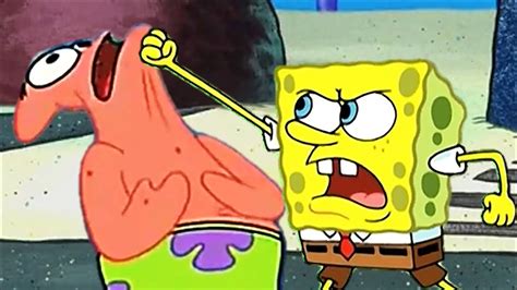 Spongebob beats up Patrick - YouTube