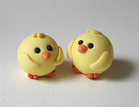 Little chicks | Polymer clay figures, Polymer clay animals, Easy polymer clay