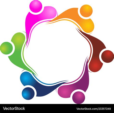 Teamwork logo Royalty Free Vector Image - VectorStock