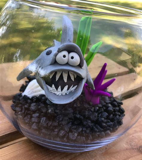 Shark Fish Bowl Shark Tank Shark in Bowl Pet Fish Fish | Etsy