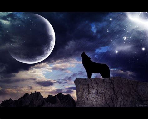 Wolf Howling At The Moon Wallpapers - Wallpaper Cave