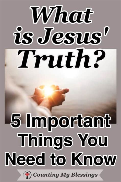 What is Jesus' Truth? 5 Important Things You Need to Know - CMB | Truth ...