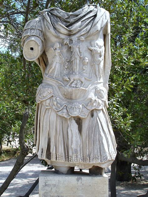 Emperor Hadrian Statue at Ancient Agora in Athens, Greece - Encircle Photos