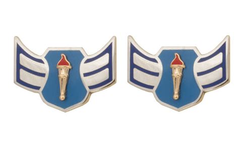 Air Force JROTC Enlisted Rank - Metal Insignia - 1 Pair – Military ...