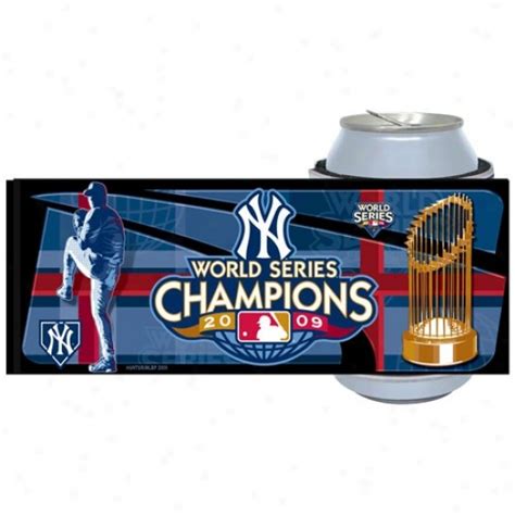 New York Yankees 2009 World Series Champions Navy Blue Slap Wrap Can ...