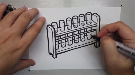 Test Tube Rack Drawing