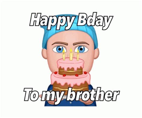 Happy Birthday Brother Cake Slice GIF | GIFDB.com