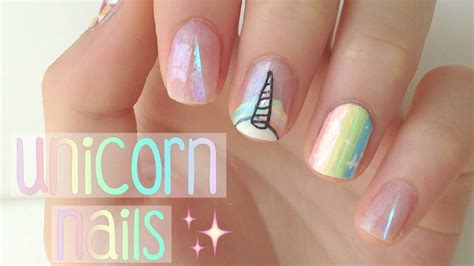 Rainbow Unicorn Nails! | DIYDazzleNails - YouTube