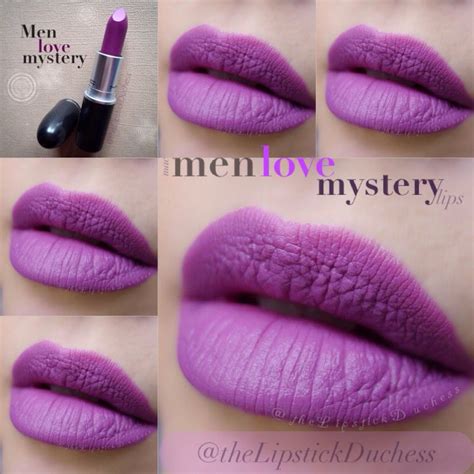 NEXT ON MY LIST .. Mac Men Love Mystery Lips. So moooooi! Matt Nails, Mac Matte Lipstick, Purple ...