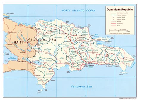 Large detailed political map of Dominican Republic. Dominican Republic large detailed political ...