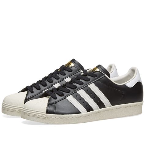 Adidas Superstar 80s Black, White & Chalk | END.