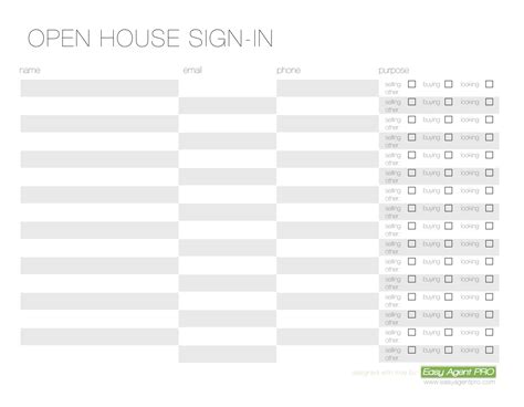 keller williams open house sign in sheet template - albanord.com