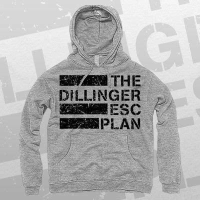 Dillinger Escape Plan - Logo Hoodie (Grey) Grey Pullover Hoodie, Black ...